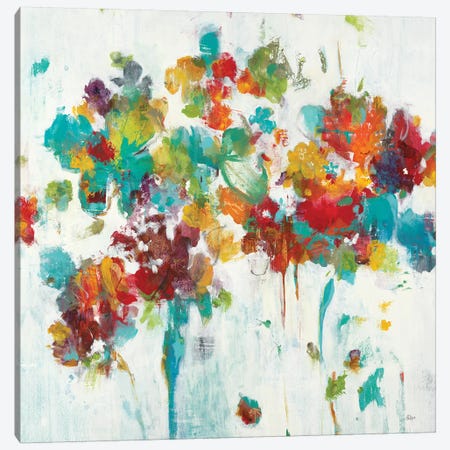 Colored Blooms Canvas Print #LRI136} by Lisa Ridgers Art Print