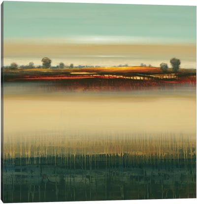 Distant Fields Canvas Art Print - Lisa Ridgers