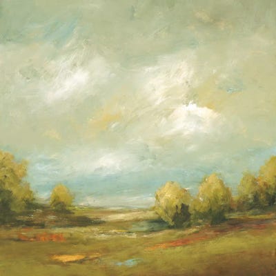 Summer Fields IV by Lisa Ridgers framed canvas print