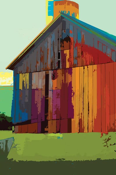 Country Barn II by Lisa Ridgers multi panel art