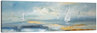 Ocean Play I Canvas Art Print - Coastal & Ocean Abstract Art