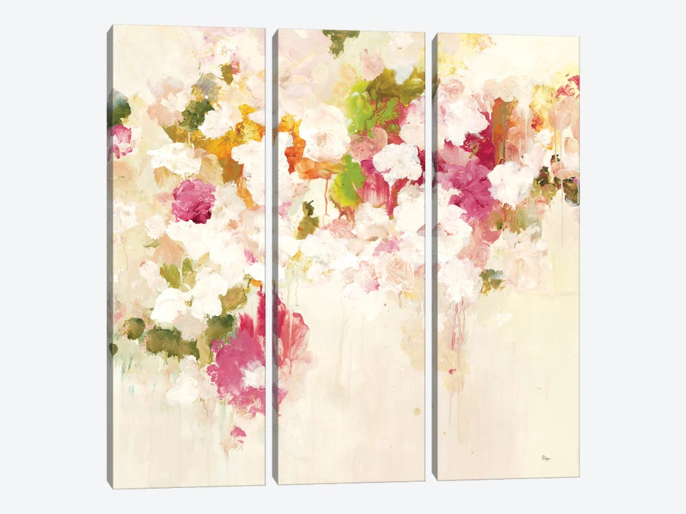 Floral Muse III by Lisa Ridgers 3-piece Canvas Print