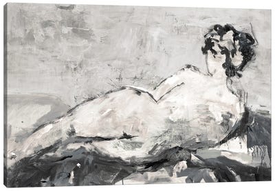 Reclining Nude V32 Canvas Art Print - Lisa Ridgers