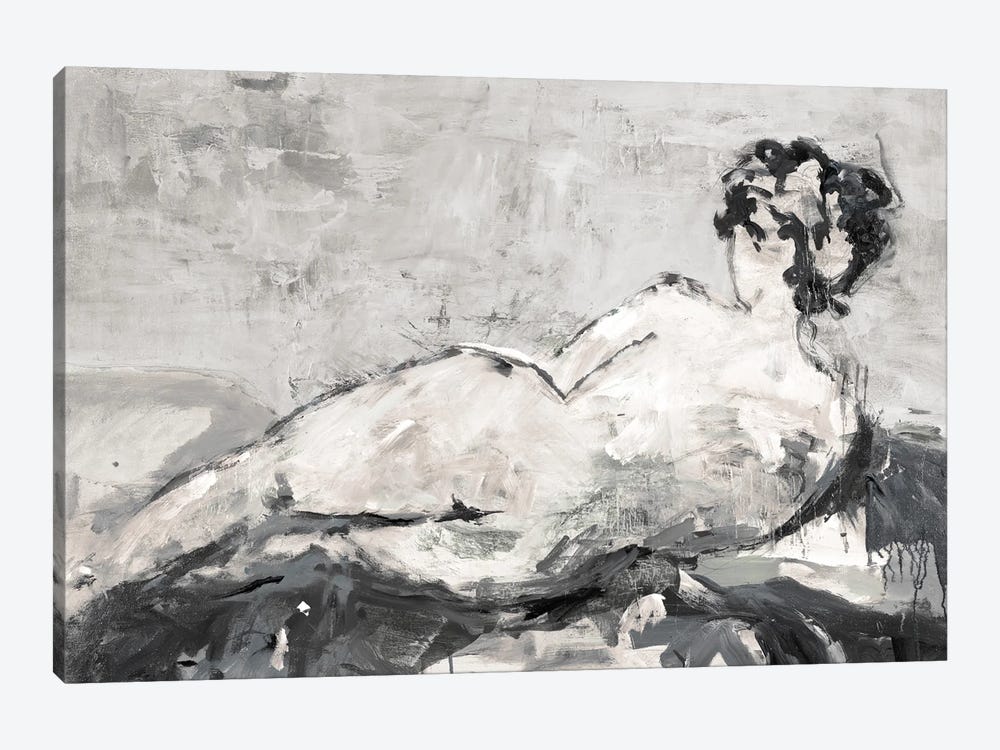 Reclining Nude V32 by Lisa Ridgers 1-piece Canvas Artwork