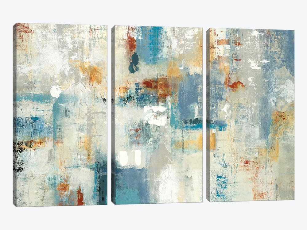 Layers Of Connection by Lisa Ridgers 3-piece Canvas Wall Art