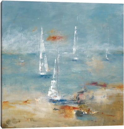 Sail Away Canvas Art Print - Large Coastal Art