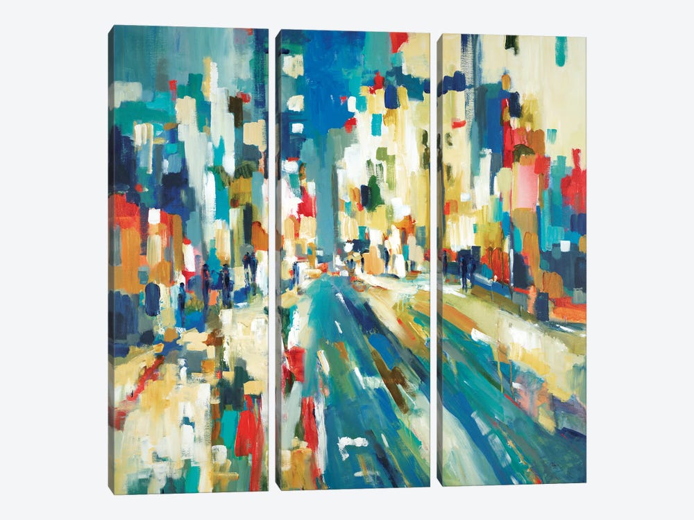 Urban Beat by Lisa Ridgers 3-piece Canvas Print