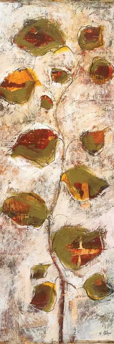 Abstract Scape II by Lisa Ridgers framed canvas print