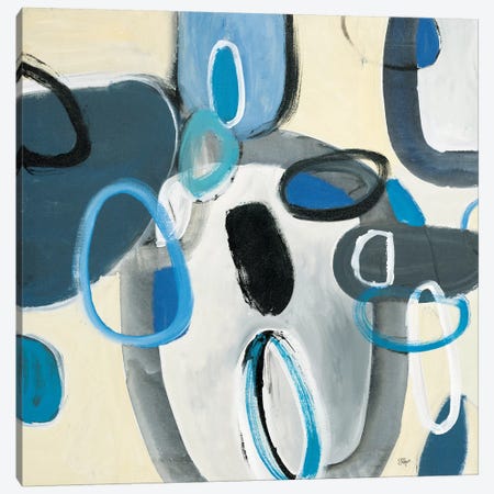 Blue Connection I Canvas Print #LRI86} by Lisa Ridgers Canvas Wall Art