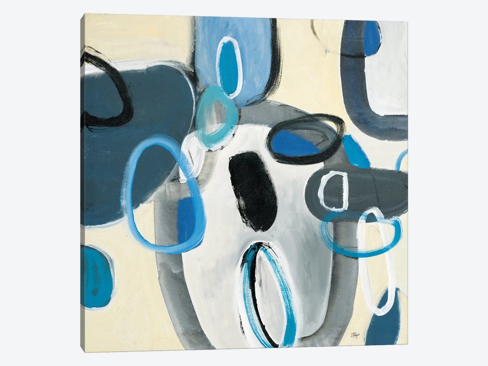 Blue Connection I by Lisa Ridgers 1-piece Canvas Art