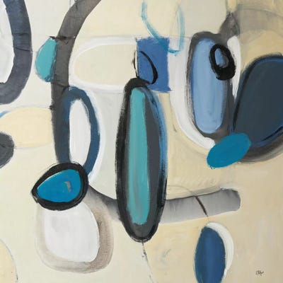 Blue Connection II by Lisa Ridgers metal wall art