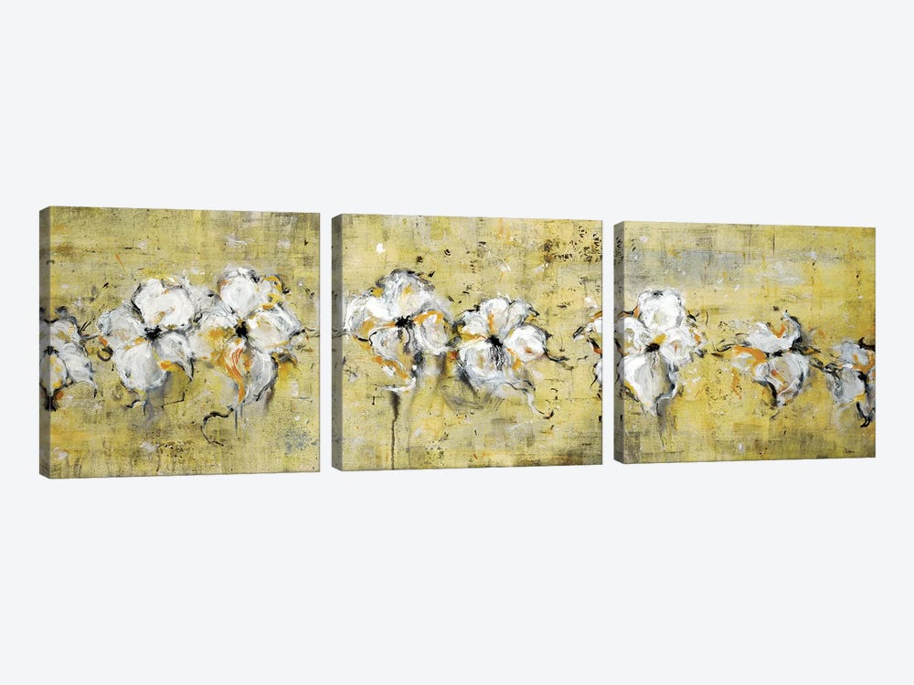 Floral Connection by Lisa Ridgers 3-piece Canvas Artwork