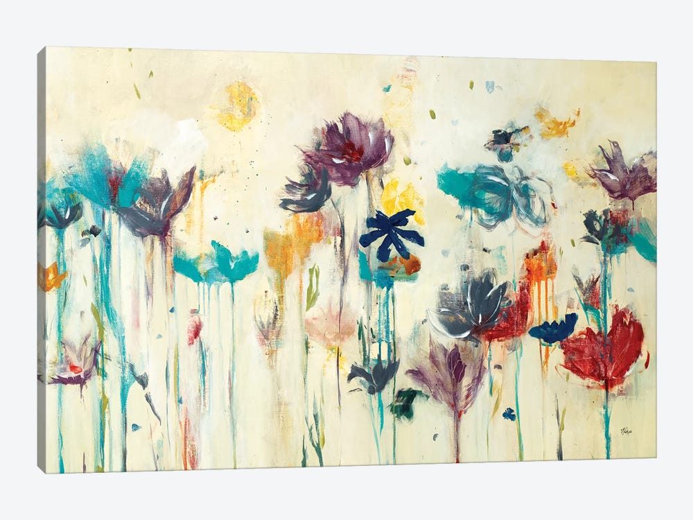 Floral Splash by Lisa Ridgers 1-piece Canvas Art