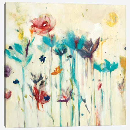Floral Splash (Detail) I Canvas Print #LRI98} by Lisa Ridgers Canvas Wall Art