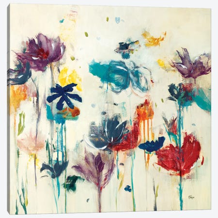 Floral Splash (Detail) II Canvas Print #LRI99} by Lisa Ridgers Canvas Artwork