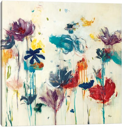 Floral Splash (Detail) II Canvas Art Print - Lisa Ridgers