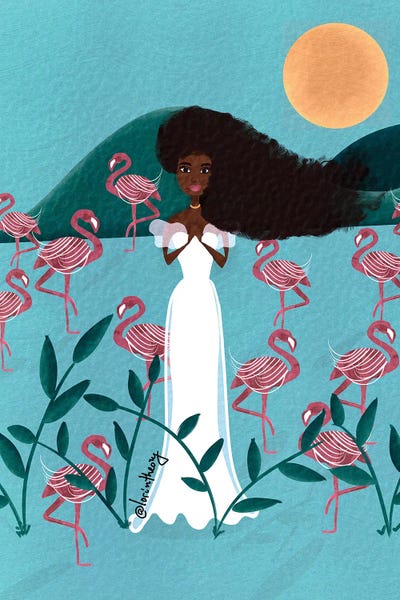 Flamingos: Blue Flamingos by Lorintheory