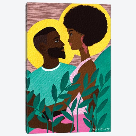 Black Love Canvas Print #LRM21} by Lorintheory Art Print