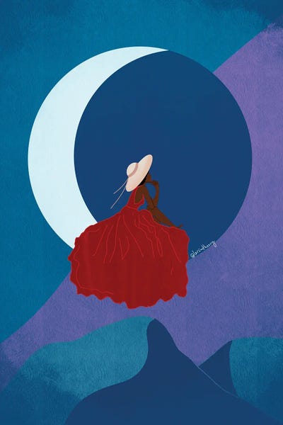 Lorintheory: Moon Lady by Lorintheory