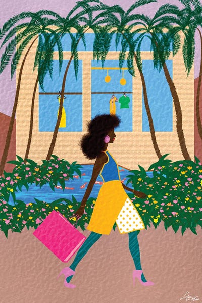 Fashion Stroll by Lorintheory framed wall art