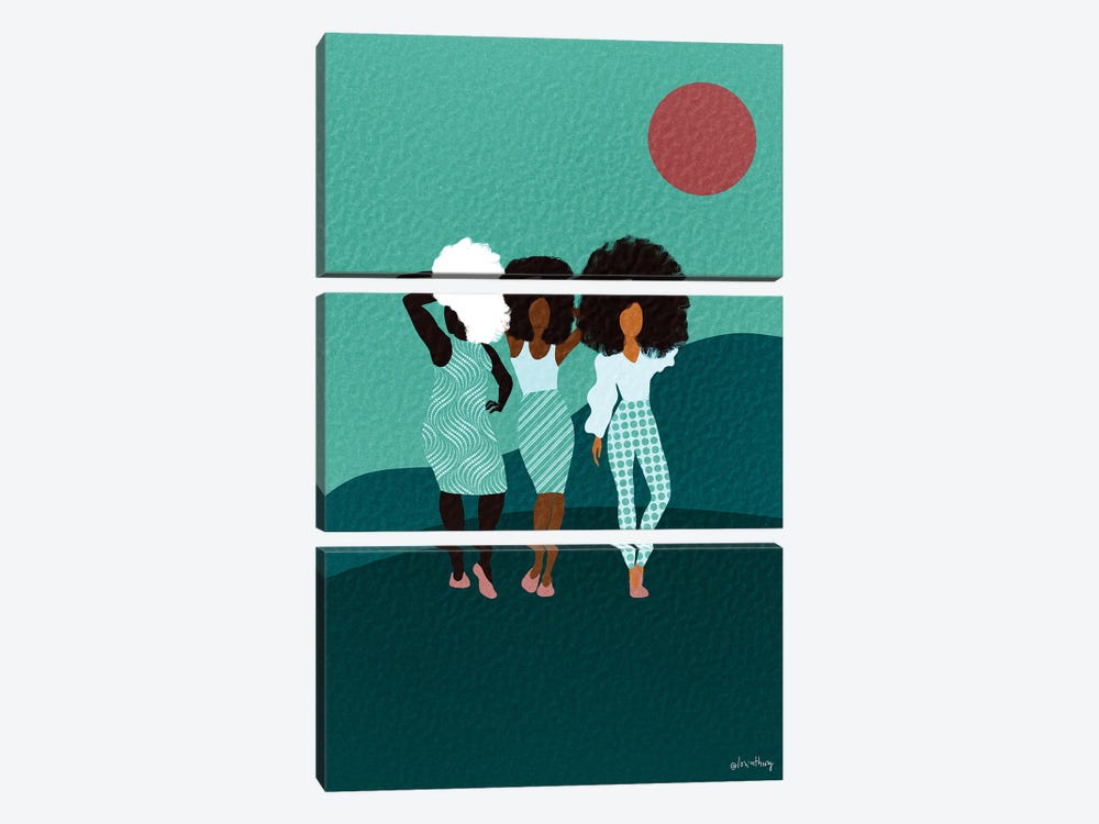 My Girls by Lorintheory 3-piece Canvas Print