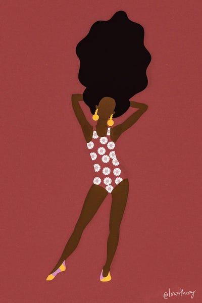 Caribbean Girl by Lorintheory canvas print