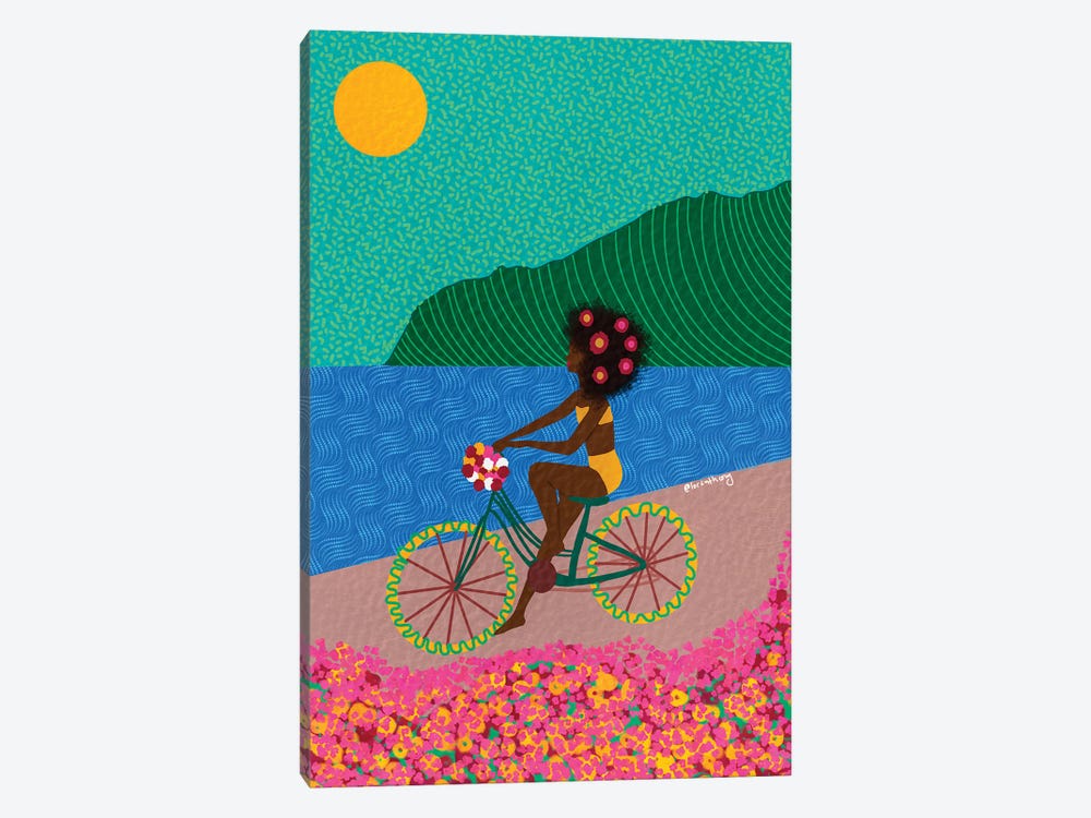 Biking by Lorintheory 1-piece Canvas Print