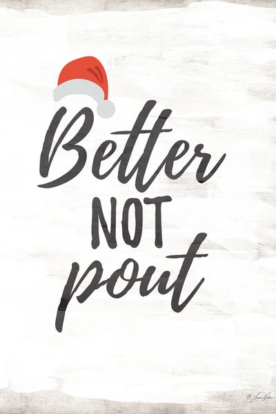 Minimalist Christmas Decor: Better Not Pout by Lauren Rader
