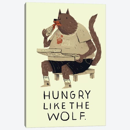 Hungry Like The Wolf Canvas Print #LRO21} by Louis Roskosch Art Print