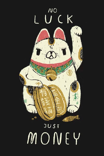 Money Cat by Louis Roskosch multi panel art