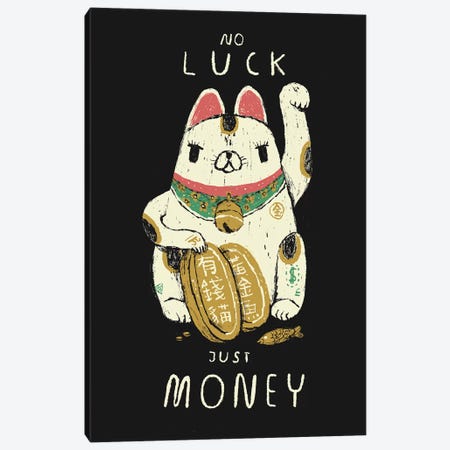 Money Cat Canvas Print #LRO35} by Louis Roskosch Art Print