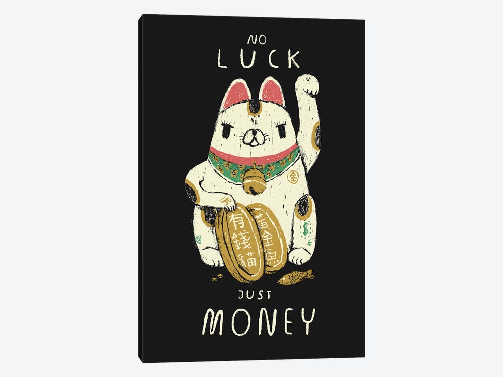 Money Cat by Louis Roskosch 1-piece Canvas Wall Art