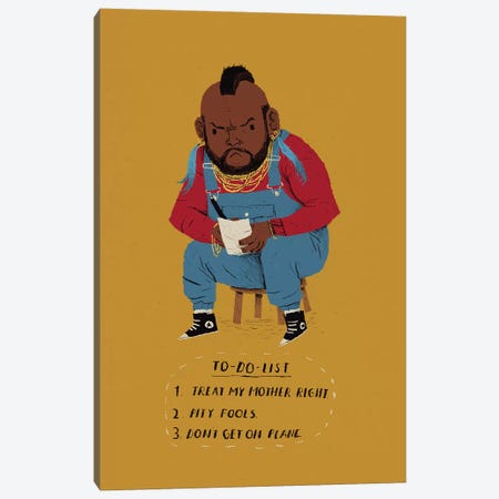 Mr. T's To Do List Canvas Print #LRO37} by Louis Roskosch Canvas Print