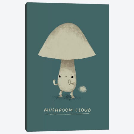 Mushroom Cloud Canvas Print #LRO38} by Louis Roskosch Canvas Art