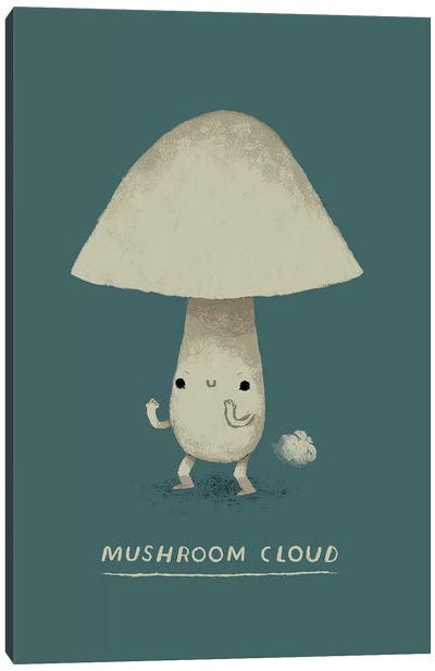 Mushroom Cloud Canvas Art Print - Mushroom Art