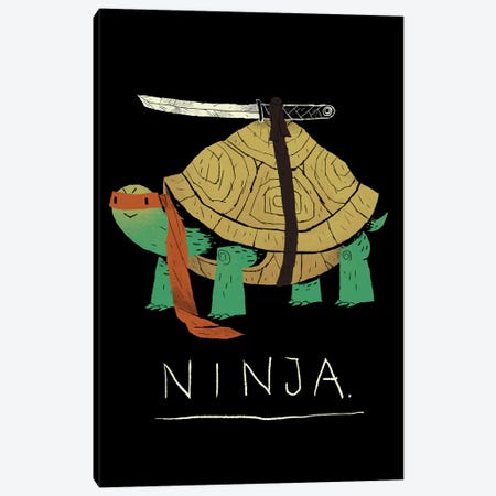 Ninja Canvas Print #LRO41} by Louis Roskosch Canvas Art Print