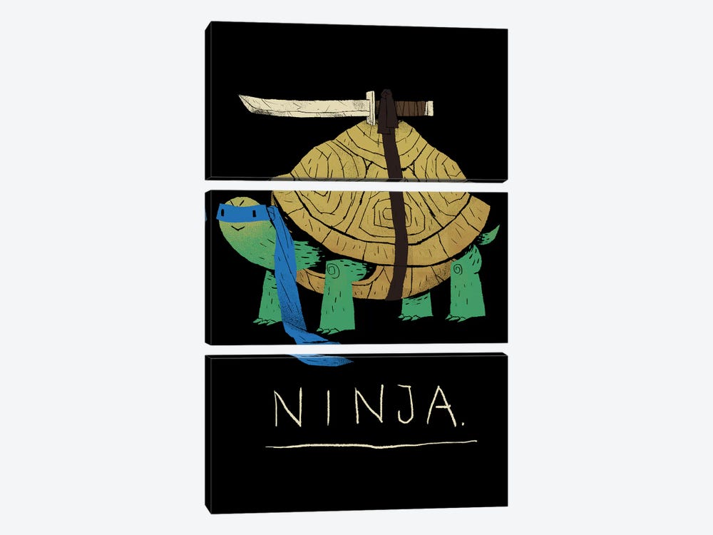 Ninja Blue by Louis Roskosch 3-piece Canvas Art