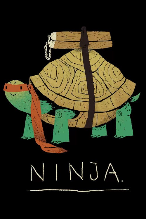Ninja Orange by Louis Roskosch wall art