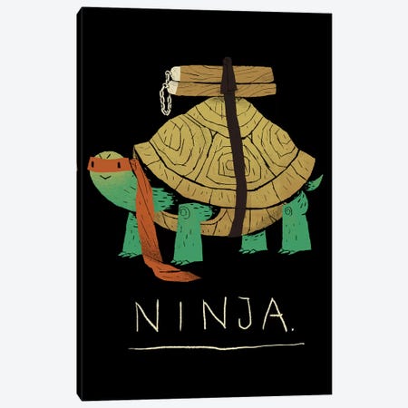 Ninja Orange Canvas Print #LRO43} by Louis Roskosch Canvas Print