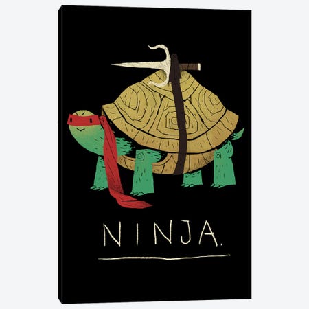 Ninja Red Canvas Print #LRO45} by Louis Roskosch Canvas Artwork