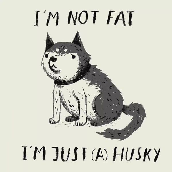 Siberian Huskies: Not Fat, Just Husky by Louis Roskosch