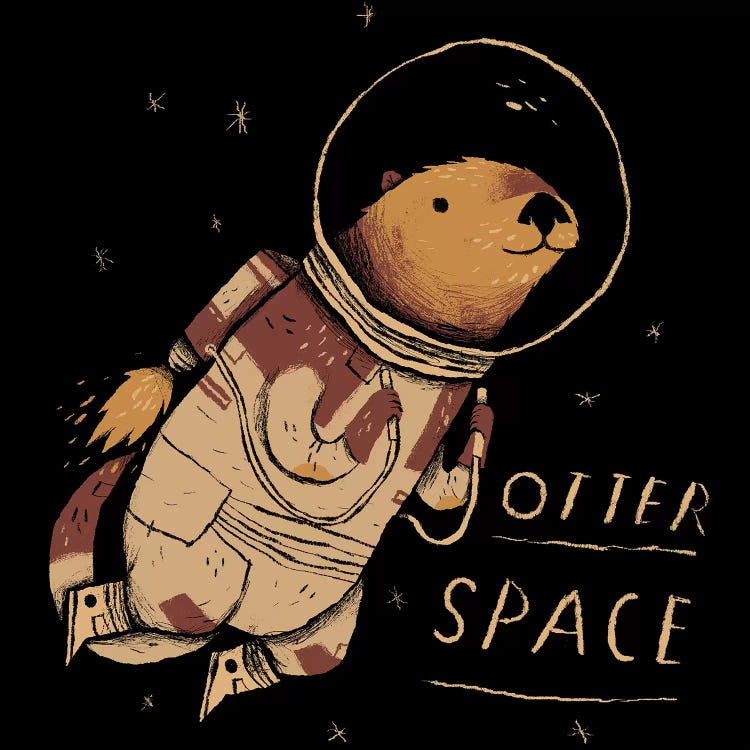 Otter Space by Louis Roskosch wall art