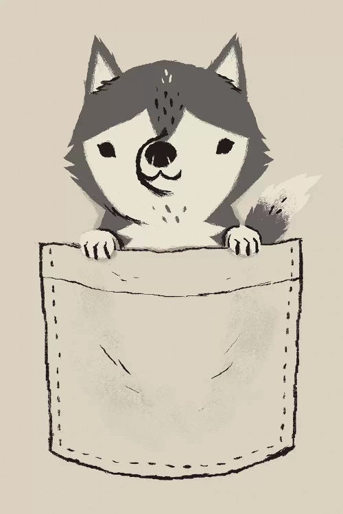 Pocket Husky by Louis Roskosch wall art