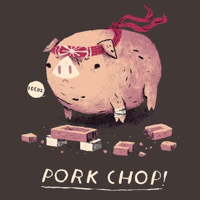 Pork Chop by Louis Roskosch multi panel art