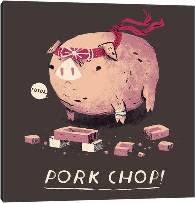 Pork Chop Canvas Art Print - Louis Roskosch