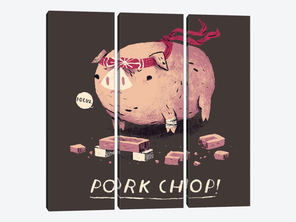 Pork Chop by Louis Roskosch 3-piece Canvas Wall Art