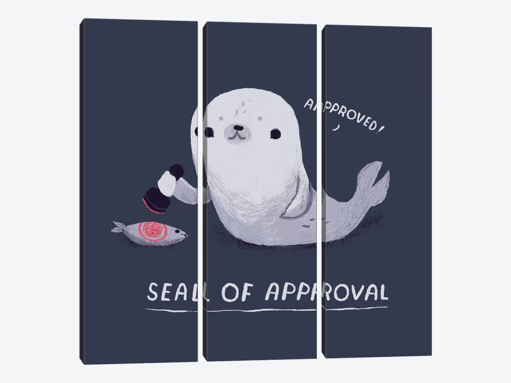 Seal Of Approval by Louis Roskosch 3-piece Art Print