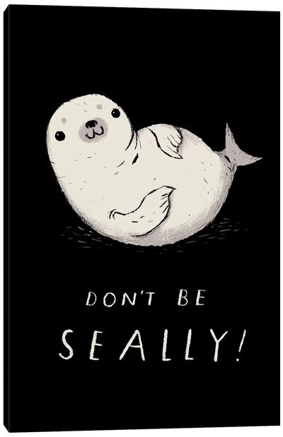 Seally Canvas Art Print - Seal Art