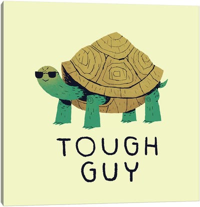 Tough Guy Canvas Art Print - Turtle Art
