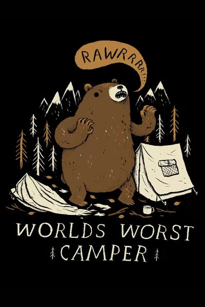 World's Worst Camper by Louis Roskosch multi panel art